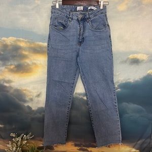 Light Wash Straight Jeans
